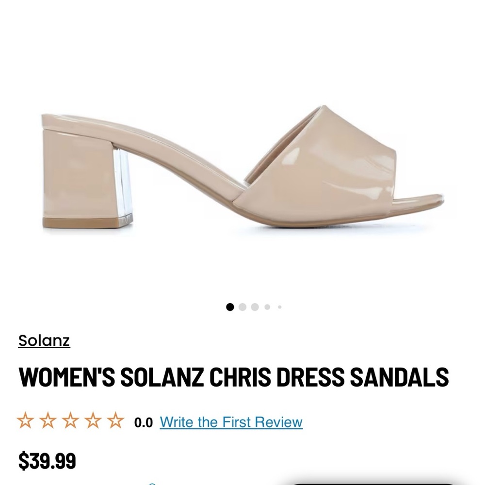 Brand new in box, never worn! Women’s Solanz Chris Dress Sandals